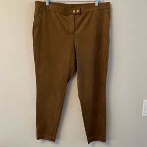 J. Jill Acorn Faux Suede Ankle Leggings